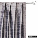 Silver Gray 100% Pure Silk Dupioni Fabric By The Metre
