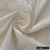 Ivory 100% Pure Silk Dupioni Fabric By The Metre
