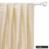 Cream 100% Pure Silk Dupioni Fabric By The Metre