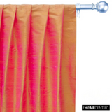 Gold, Pink 100% Pure Silk Dupioni Fabric By The Metre