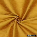 Golden Yellow 100% Pure Silk Fabric By The Metre