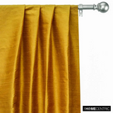 Golden Yellow 100% Pure Silk Dupioni Fabric By The Metre