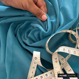 Turquoise High Quality Plush Velvet Fabric by the Metre, 1 Metre Blue Velvet Fabric