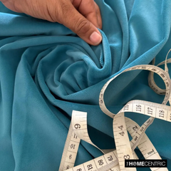 Turquoise High Quality Plush Velvet Fabric by the Metre, 1 Metre Blue Velvet Fabric