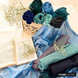 Peacock Blue Art Silk / Faux Silk Fabric By The Metre