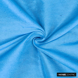 Blue Art Silk/Faux Silk Fabric by the Metre, 1 Metre Blue Silk Fabric