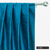 Peacock Blue Art Silk / Faux Silk Fabric By The Metre