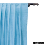 Light Aqua Blue Art Silk / Faux Silk Fabric By The Metre