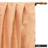 Melon Orange Art Silk / Faux Silk Fabric By The Metre