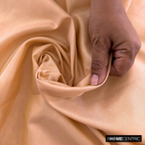 Melon Orange Art Silk / Faux Silk Fabric By The Metre