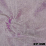 Cream & Purple Art Silk/Faux Silk Fabric by the Metre, 1 Metre Cream Silk Fabric