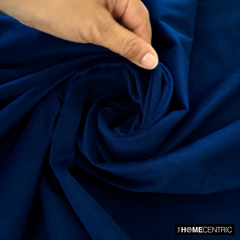 Navy Blue High Quality Plush Velvet Fabric by the Metre, 1 Metre Blue Velvet Fabric