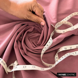 Dusky Pink High Quality Plush Velvet Fabric by the Metre, 1 Metre Pink Velvet Fabric