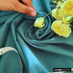 Teal Green High Quality Plush Velvet Fabric by the Metre, 1 Metre Green Velvet Fabric