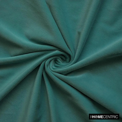 Teal Green High Quality Plush Velvet Fabric by the Metre, 1 Metre Green Velvet Fabric