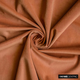 Tan High Quality Plush Velvet Fabric by the Metre, 1 Metre Brown Velvet Fabric