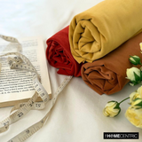 Rust High Quality Plush Velvet Fabric by the Metre, 1 Metre Red Velvet Fabric