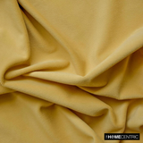 Mustard Yellow High Quality Plush Velvet Fabric by the Metre, 1 Metre Yellow Velvet Fabric