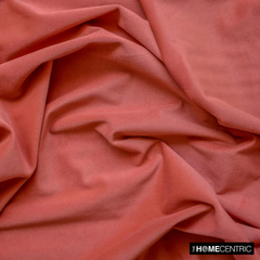 Rust High Quality Plush Velvet Fabric by the Metre, 1 Metre Red Velvet Fabric