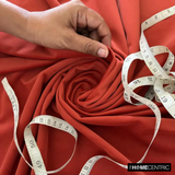 Rust High Quality Plush Velvet Fabric by the Metre, 1 Metre Red Velvet Fabric