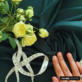 Dark Olive Green High Quality Plush Velvet Fabric by the Metre, 1 Metre Green Velvet Fabric