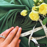 Green High Quality Plush Velvet Fabric by the Metre, 1 Metre Green Velvet Fabric