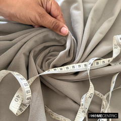 Taupe High Quality Plush Velvet Fabric by the Metre, 1 Metre Brown Velvet Fabric