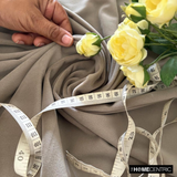 Taupe High Quality Plush Velvet Fabric by the Metre, 1 Metre Brown Velvet Fabric