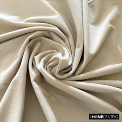 Ecru High Quality Plush Velvet Fabric by the Metre, 1 Metre Cream Velvet Fabric
