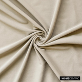 Ecru High Quality Plush Velvet Fabric by the Metre, 1 Metre Cream Velvet Fabric