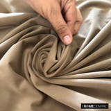 Mocha Brown High Quality Plush Velvet Fabric by the Metre, 1 Metre Brown Velvet Fabric
