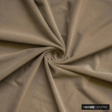 Mocha Brown High Quality Plush Velvet Fabric by the Metre, 1 Metre Brown Velvet Fabric