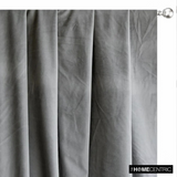 Light Grey High Quality Plush Velvet Fabric by the Metre, 1 Metre Gray Velvet Fabric