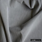 Light Grey High Quality Plush Velvet Fabric by the Metre, 1 Metre Gray Velvet Fabric