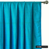 Ocean Blue Silk Dupioni Fabric By The Metre
