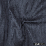 Midnight Blue 100% Pure Silk Dupioni Fabric By The Metre