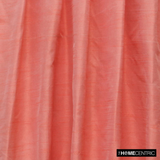 Coral Orange Art Silk / Faux Silk Fabric By The Metre
