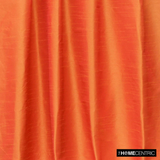 Orange Art Silk / Faux Silk Fabric By The Metre