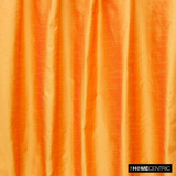 Saffron Orange Art Silk / Faux Silk Fabric By The Metre