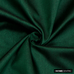 Bottle Green Faux Silk Fabric By The Metre