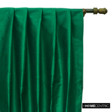 Dark Emerald Green Art Silk / Faux Silk Fabric By The Metre
