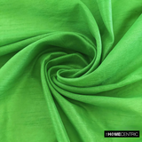 Emerald Green Art Silk / Faux Silk Fabric By The Metre