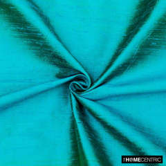 Turquoise Green 100% Pure Silk Fabric By The Metre