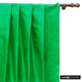 Emerald Green Art Silk / Faux Silk Fabric By The Metre