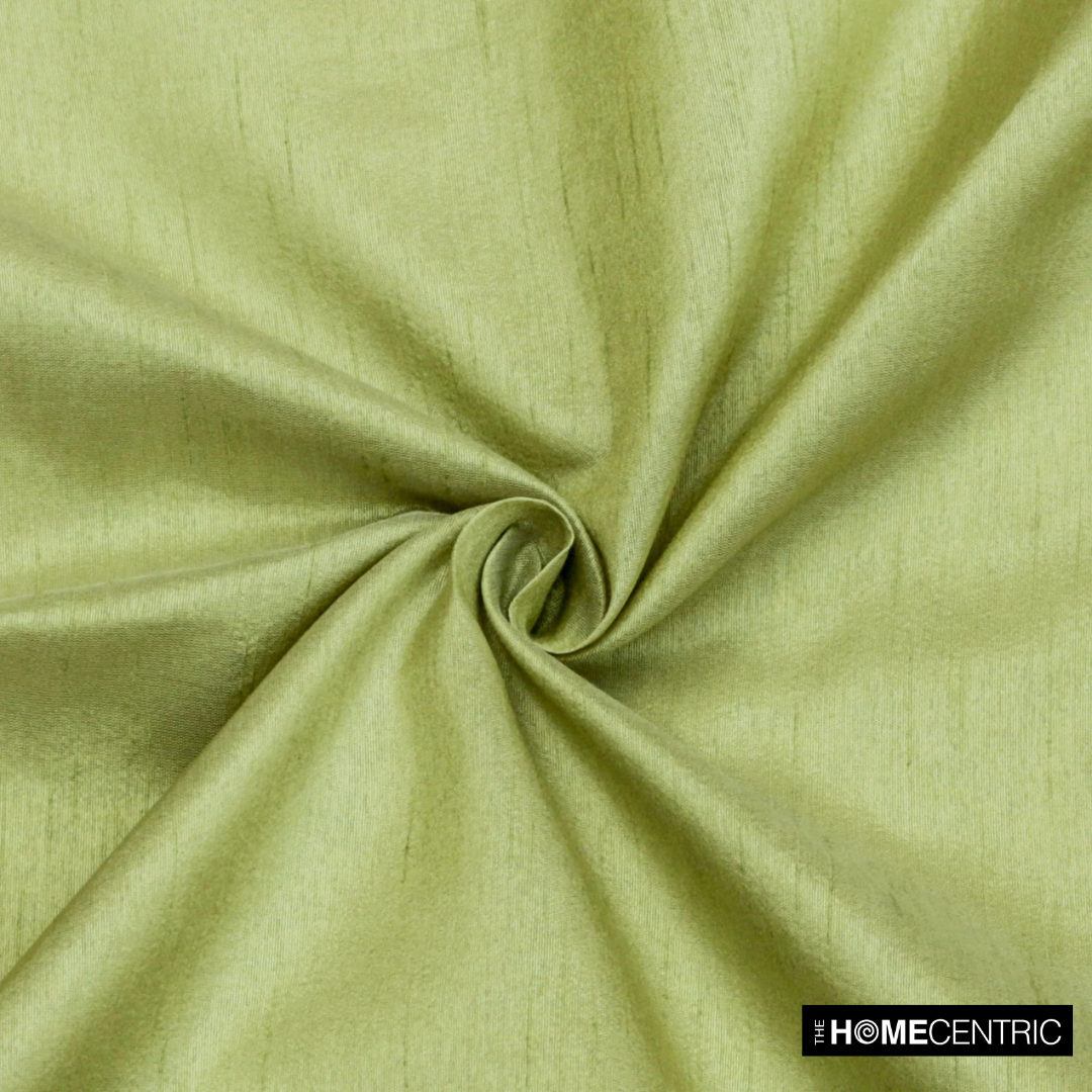 Gooseberry Green Faux Silk Fabric By The Metre