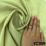 Gooseberry Green Art Silk / Faux Silk Fabric By The Metre