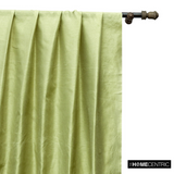 Gooseberry Green Art Silk / Faux Silk Fabric By The Metre