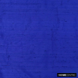 Royal Blue 100% Pure Silk Dupioni Fabric By The Metre