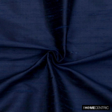 Navy Blue 100% Pure Silk Fabric By The Metre