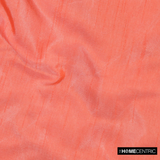 Coral Orange Art Silk / Faux Silk Fabric By The Metre